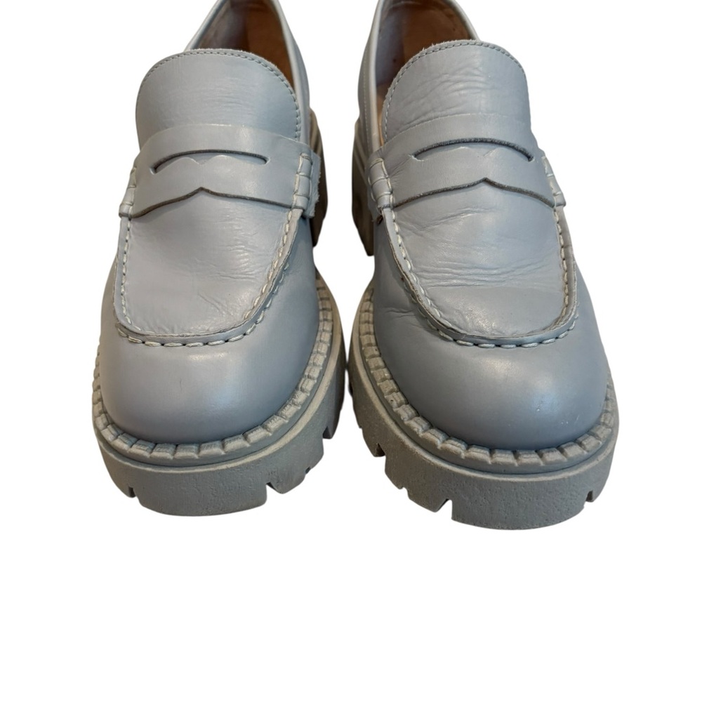Free People Lyra Lug Sole Loafer in Dusty Blue, Sz EU 38 - Picture 7 of 16